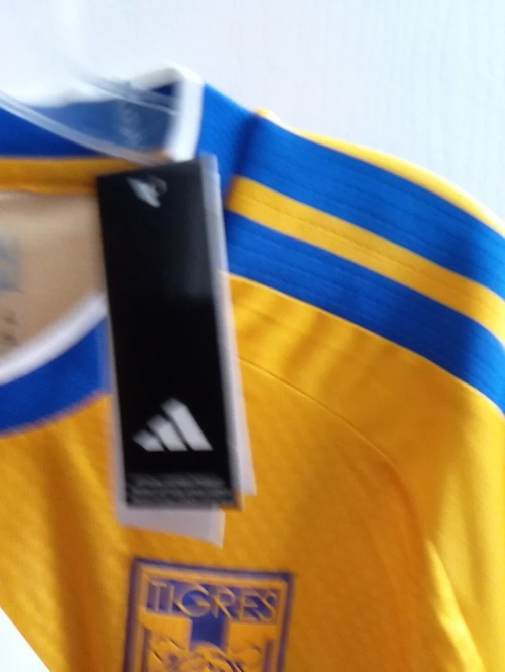 adidas Kids Tigres Soccer Jersey Yellow with Blue Accents
